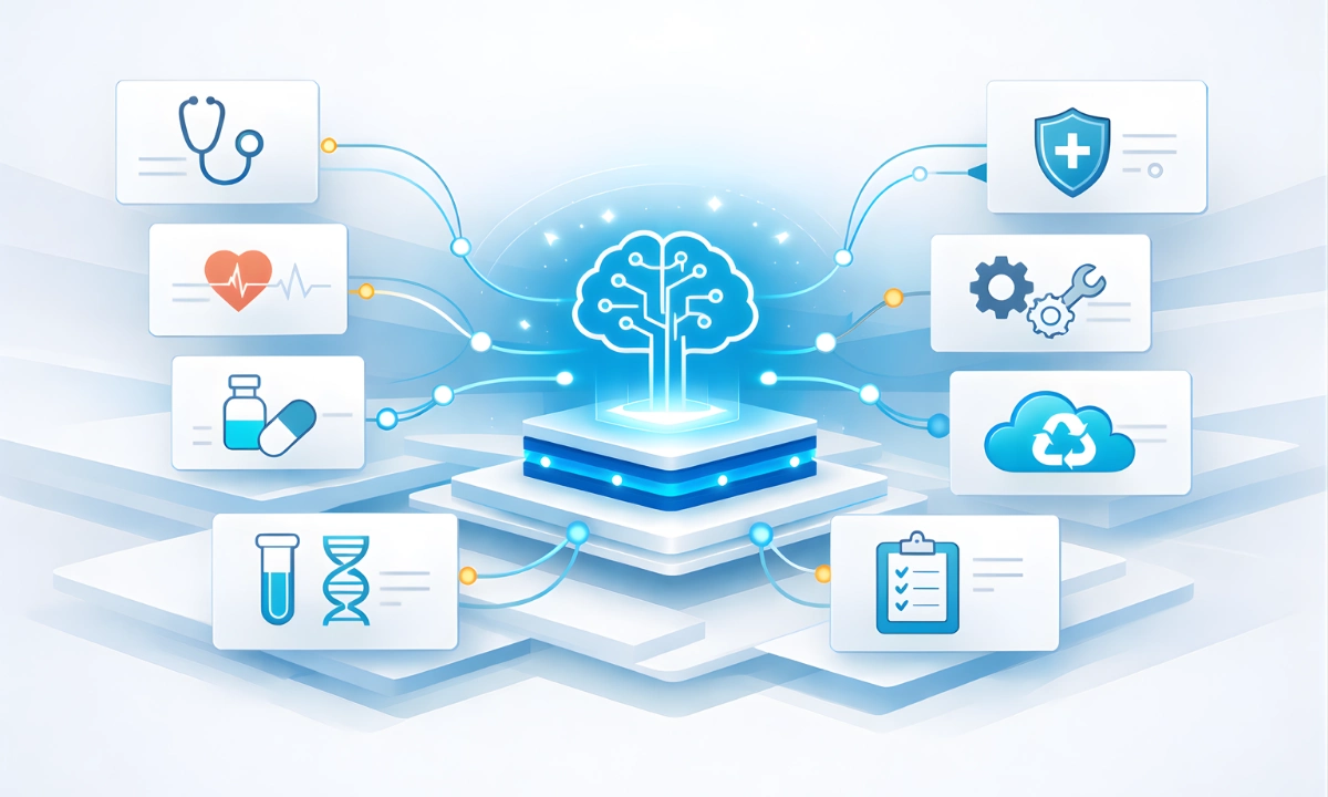 Healthcare AI and innovation enabling intelligent, interoperable clinical workflows through modern SaaS technology