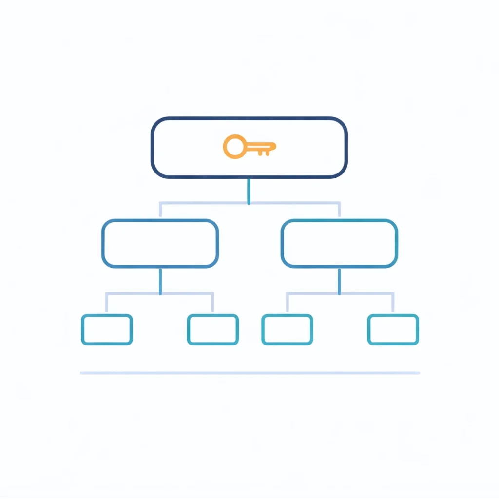 Organizational governance hierarchy controlling healthcare AI deployment and model execution.