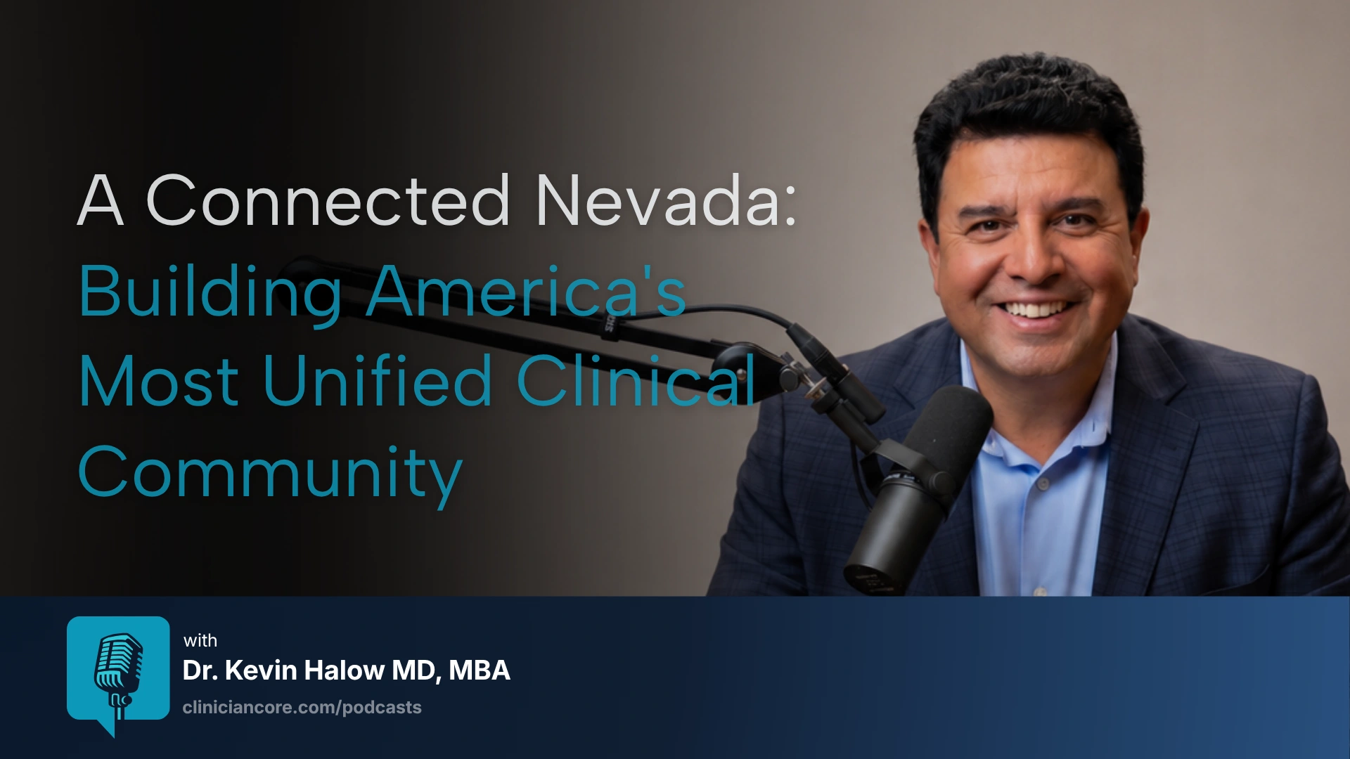 Nevada physician shortage solution shown through connected clinical communication network illustration, ClinicianCore